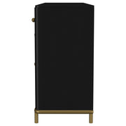 Arini 2-drawer Cane Door Dining Sideboard Server Black - 108935BLK