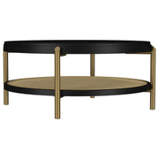 Arini 2-piece Round Coffee and End Table Set Black - 706198-S2