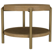 Arini 2-piece Round Coffee and End Table Set Sand Wash - 706188-S2