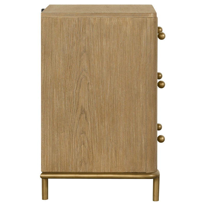 Arini 3-drawer Nightstand Sand Wash - 224302