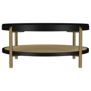Arini 3-piece Round Coffee and End Table Set Black - 706198-S3