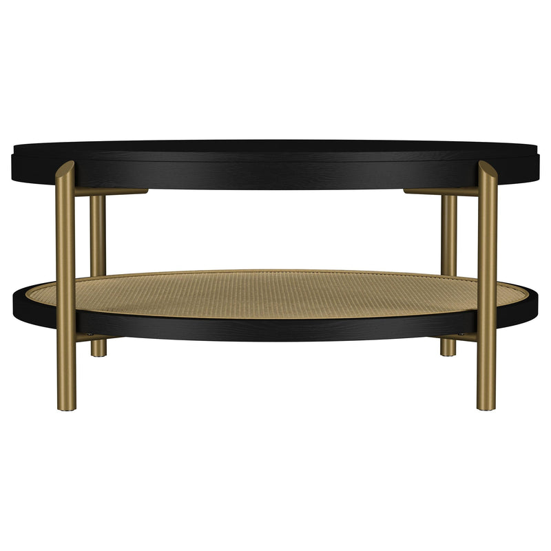 Arini 3-piece Round Coffee and End Table Set Black - 706198-S3