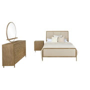 Arini 4-piece California King Bedroom Set Cream and Sand Wash - 224301KWCRM-S4