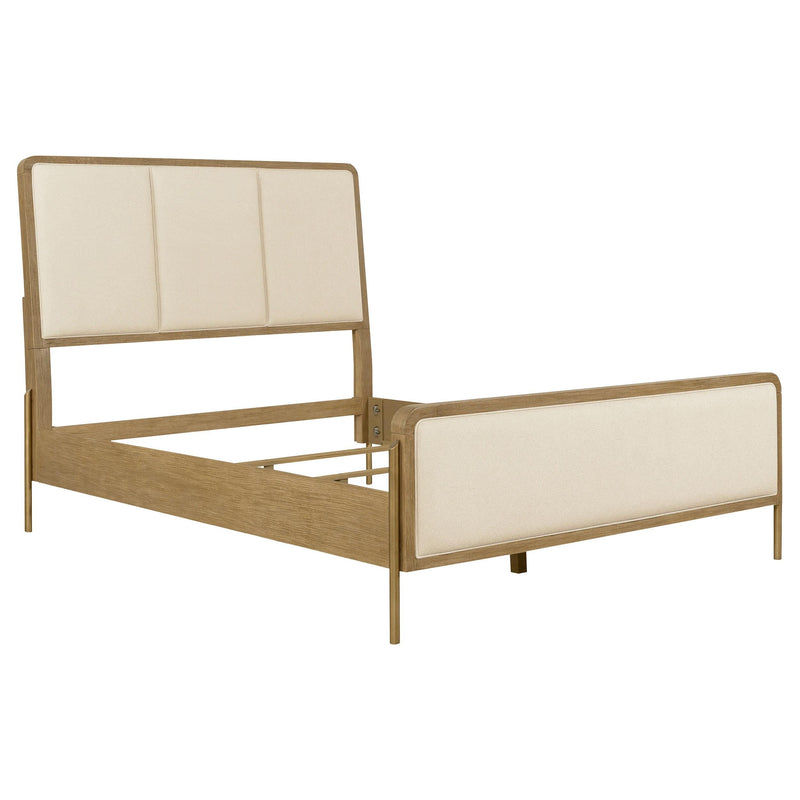 Arini 4-piece California King Bedroom Set Cream and Sand Wash - 224301KWCRM-S4