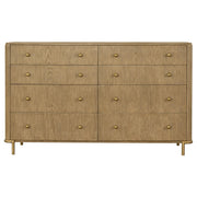 Arini 4-piece California King Bedroom Set Cream and Sand Wash - 224301KWCRM-S4