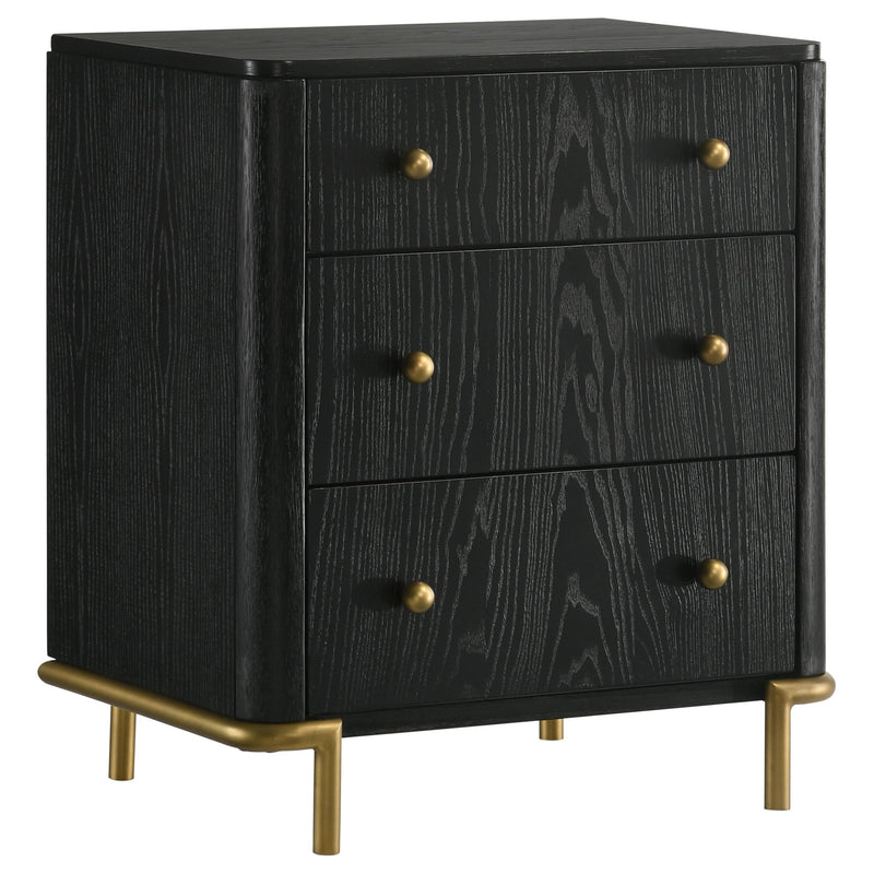 Arini 4-piece Queen Bedroom Set Black and Natural - 224330Q-S4