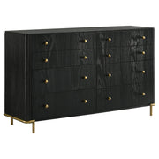 Arini 4-piece Queen Bedroom Set Black and Natural - 224330Q-S4