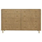 Arini 4-piece Queen Bedroom Set Cream and Sand Wash - 224301QCRM-S4