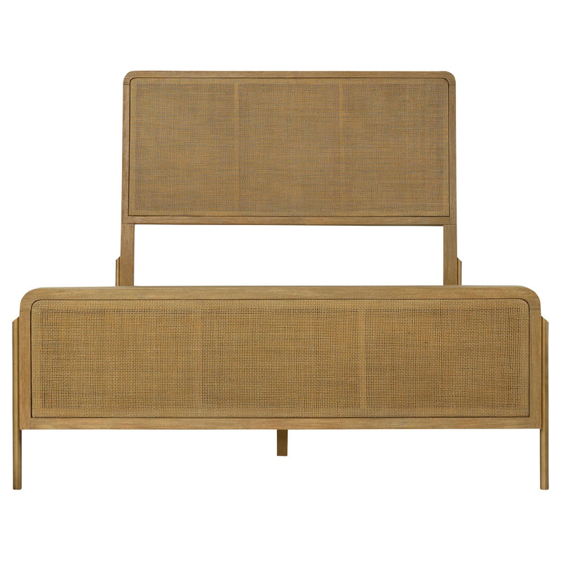 Arini 4-piece Queen Bedroom Set Sand Wash and Natural Cane - 224300Q-S4