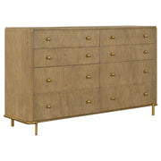Arini 5-piece California King Bedroom Set Cream and Sand Wash - 224301KWCRM-S5
