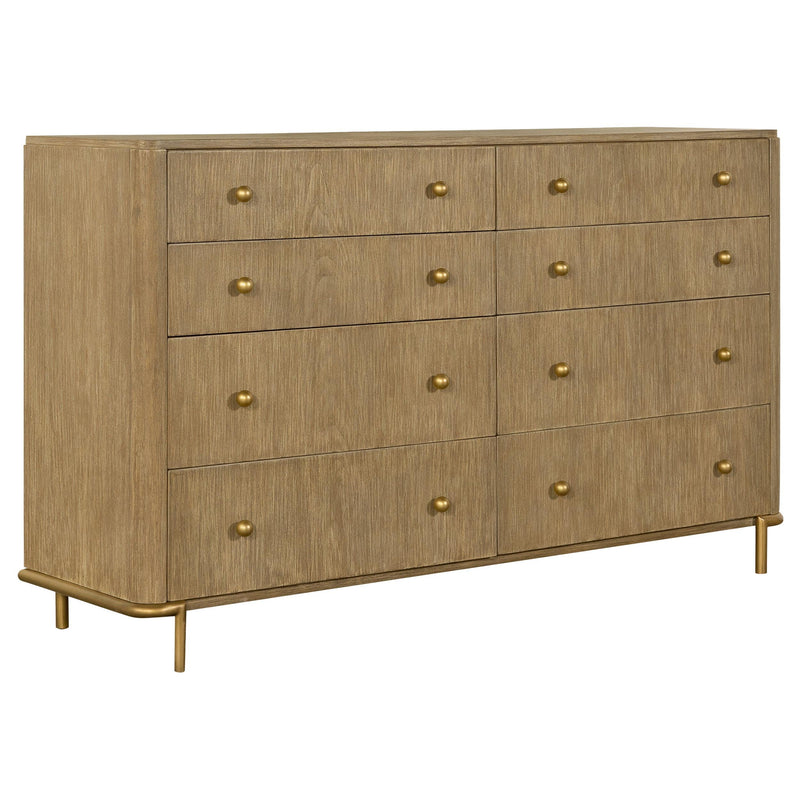 Arini 5-piece California King Bedroom Set Cream and Sand Wash - 224301KWCRM-S5