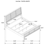 Arini 5-piece California King Bedroom Set Sand Wash - 224300KW-S5