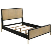 Arini 5-piece Eastern King Bedroom Set Black and Natural - 224330KE-S5