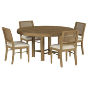 Arini 5-piece Round Dining Room Table Set Sand Wash - 108930-S5W