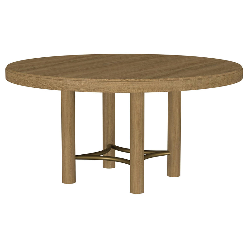 Arini 5-piece Round Dining Room Table Set Sand Wash - 108930-S5W