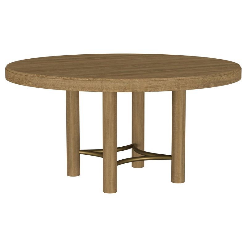 Arini 5-piece Round Dining Table Set Sand Wash and Black - 108930-S5B