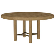 Arini 5-piece Round Dining Table Set Sand Wash and Black - 108930-S5B