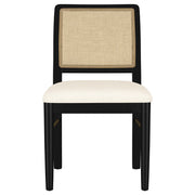 Arini 5-piece Round Dining Table Set Sand Wash and Black - 108930-S5B