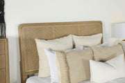 Arini Rattan Eastern King Panel Bed Sand Wash and Natural - 224300KE