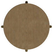 Arini Round End Side Table With Storage Shelf Sand Wash - 706187