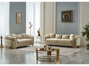 Arizona 3-pieces (Sofa & Loveseat & Chair) Livingroom Set Beige in Beige - 101-ARI-ANK529-321