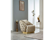 Arizona 3-pieces (Sofa & Loveseat & Chair) Livingroom Set Beige in Beige - 101-ARI-ANK529-321
