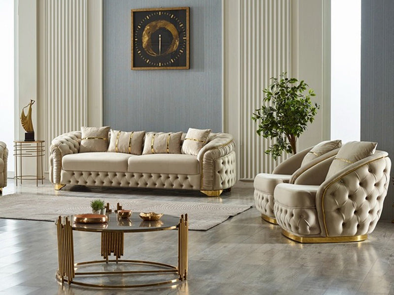 Arizona 92" Wide Tufted Sofa - Sofas