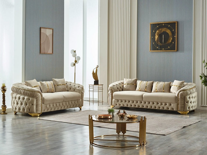 Arizona 92" Wide Tufted Sofa - Sofas