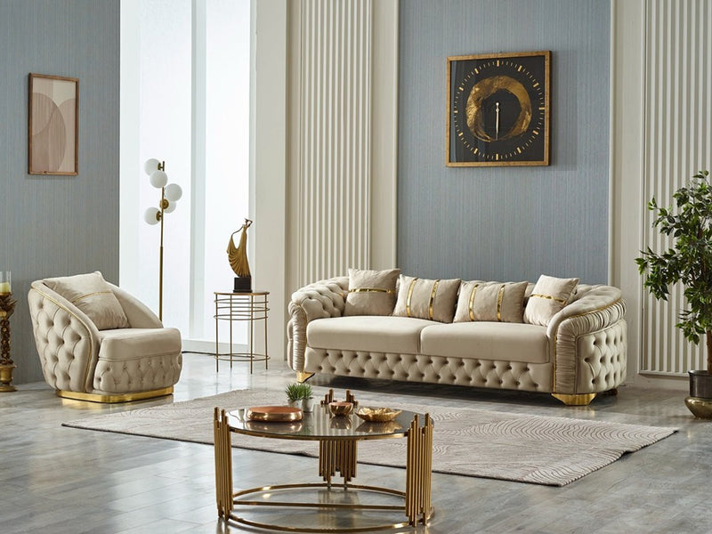 Arizona 92" Wide Tufted Sofa - Sofas