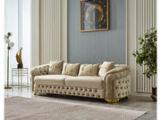 Arizona Stationary Sofa Beige in Beige - 101-ARI-ANK529-3