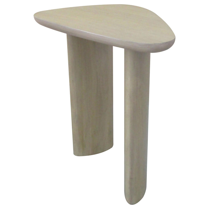 Arjona Contemporary Triangular End Table with Oak Veneer Honey Oak - 701667