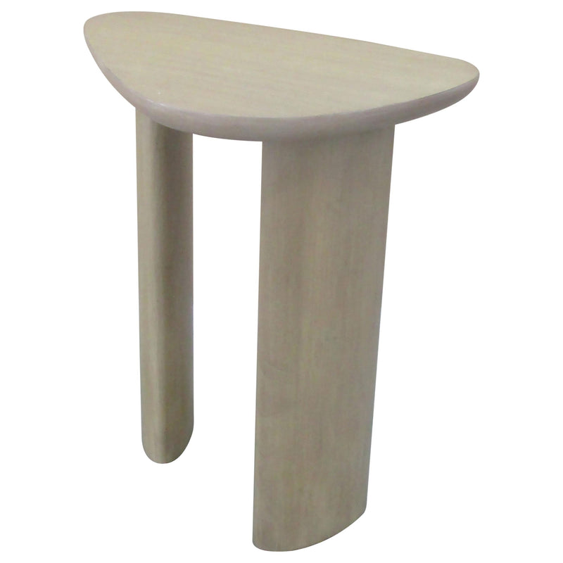 Arjona Contemporary Triangular End Table with Oak Veneer Honey Oak - 701667