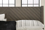 Arkenton Grayish Brown King Panel Bed - B786B4