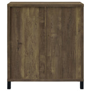 Arlington Sliding Door Home Bar Wine Cabinet Rustic Oak - 182852