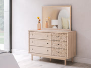 Arloster Tan Dresser and Mirror - PCB1566B1