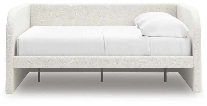 Arloster Tan/White Full Upholstered Day Bed - PCB1566B10