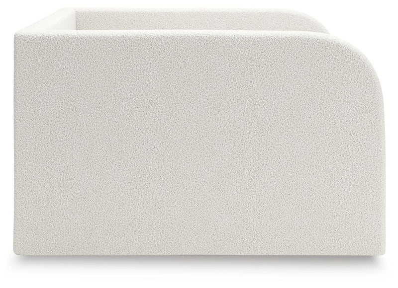 Arloster Tan/White Full Upholstered Day Bed - PCB1566B10
