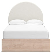 Arloster Tan/White Full Upholstered Panel Bed - PCB1566B3