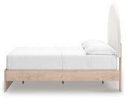 Arloster Tan/White Full Upholstered Panel Bed - PCB1566B3