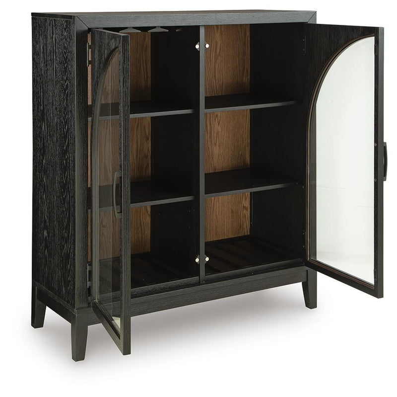 Armenleigh Black/Brown Accent Cabinet - A4000702