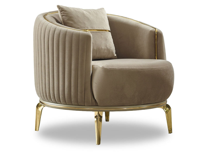 Armoni 3-pieces (Sofa & Loveseat & Chair) Livingroom Set Beige in Beige - 101-ARM-LV260-321