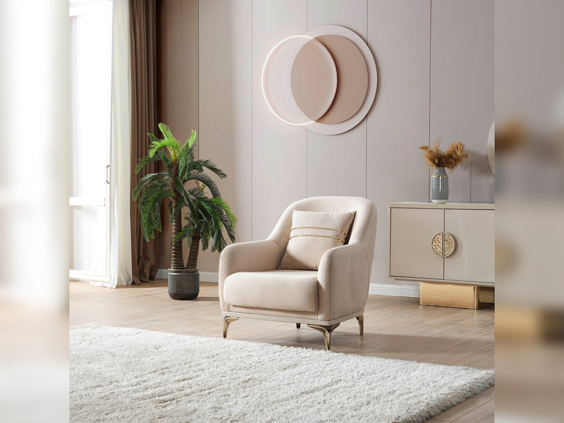 Armoni Elf Chair in Beige - 200-ELIF-ARM-A530-B