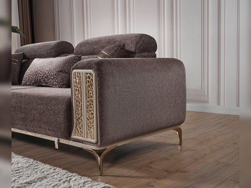 Armoni Elf Convertible Loveseat in Grey - 200-ELIF-ARM-A535-2
