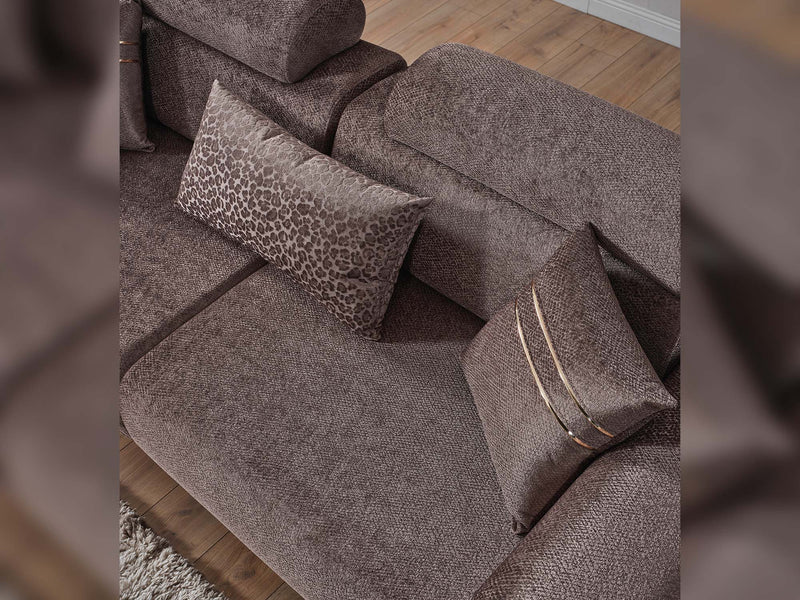 Armoni Elf Convertible Loveseat in Grey - 200-ELIF-ARM-A535-2