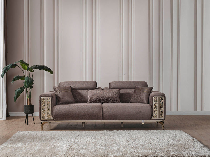 Armoni Elf Convertible Loveseat in Grey - 200-ELIF-ARM-A535-2
