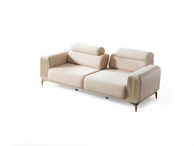 Armoni Elf Convertible Sofa in White - 200-ELIF-ARM-A534-3