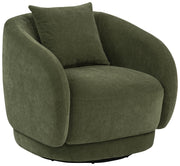 Arnaud Chenille Upholstered Swivel Accent Chair Green - 902487