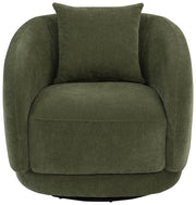 Arnaud Chenille Upholstered Swivel Accent Chair Green - 902487