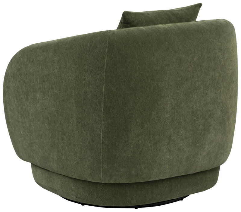 Arnaud Chenille Upholstered Swivel Accent Chair Green - 902487