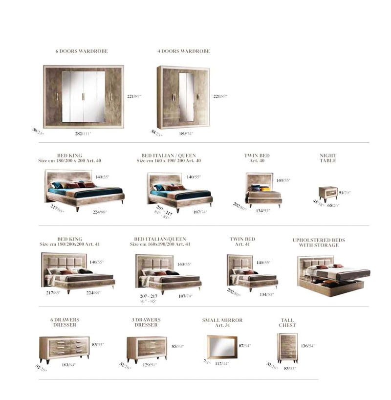 Arredoambra Bed By Arredoclassic Queen - DMV FurnitureQueen Bed